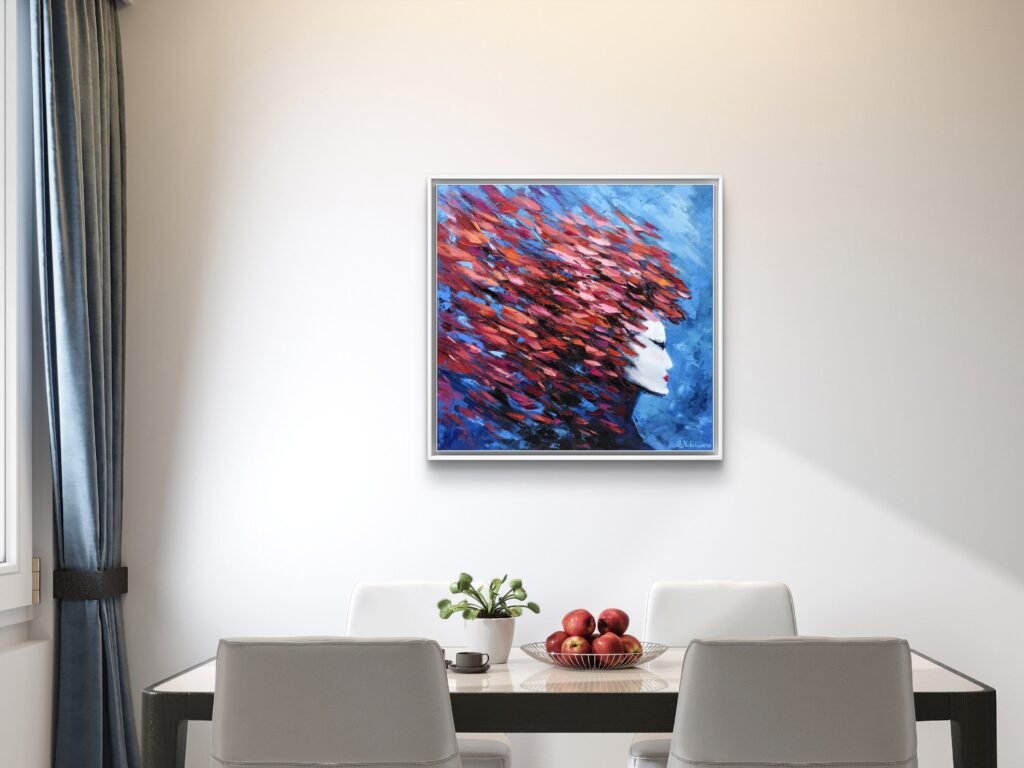 ocean face oil painting