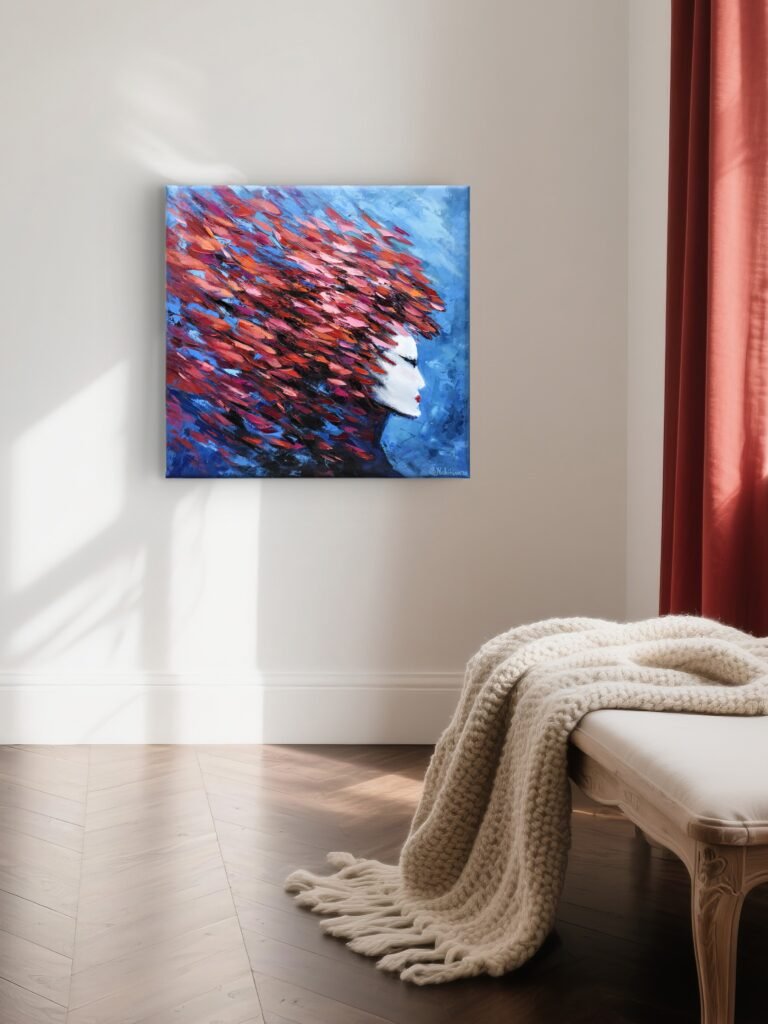 ocean face oil painting