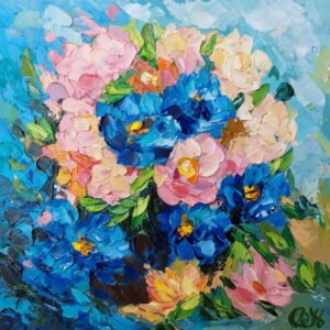 Daisy Flowers painting