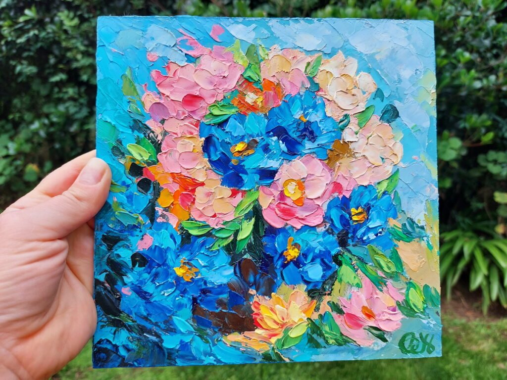 Daisy Flowers painting