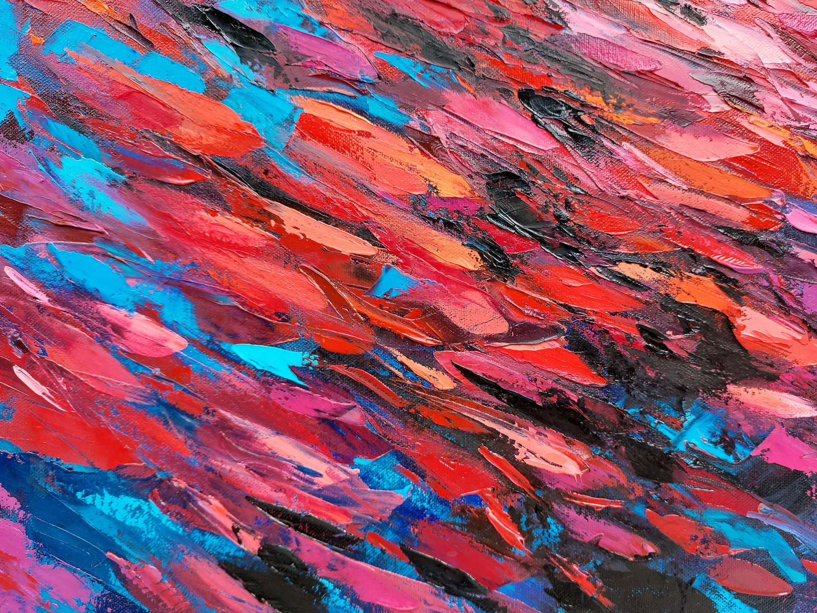 The Fury of the Ocean Original Ocean Face Oil Painting 60x60cm - Image 3
