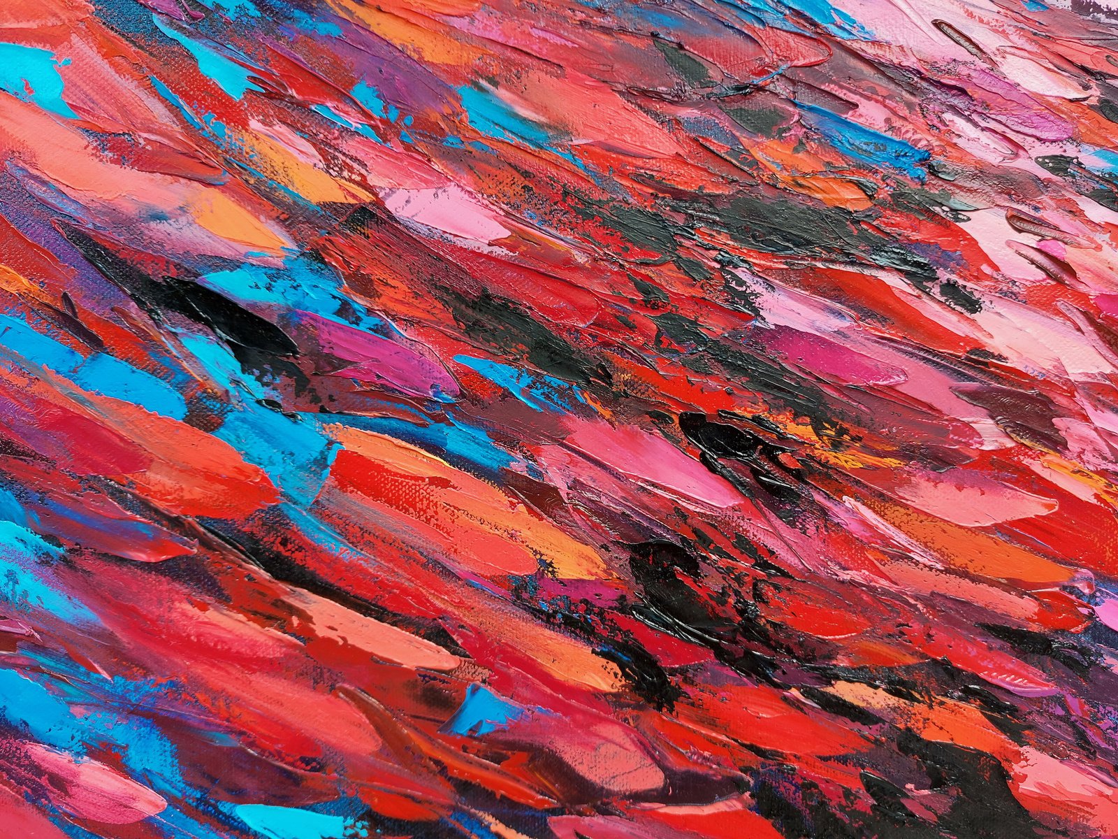 The Fury of the Ocean Original Ocean Face Oil Painting 60x60cm - Image 5