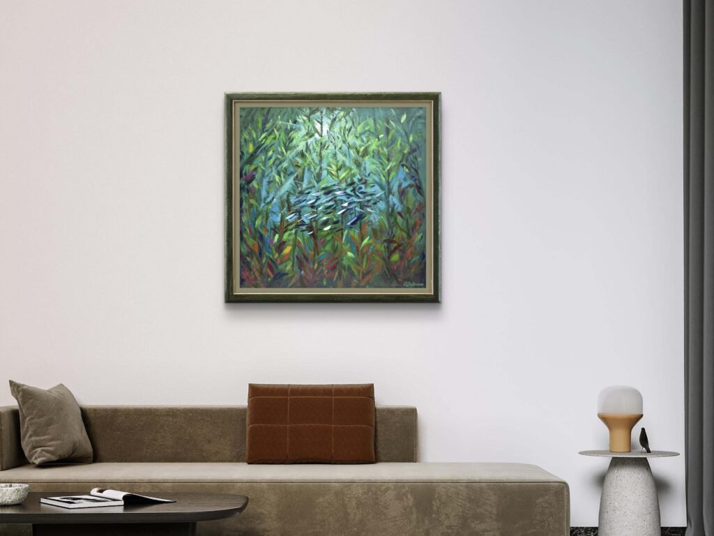 kelp forest oil painting