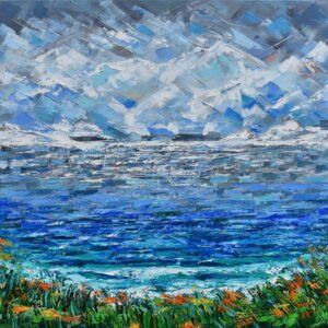 original ocean oil painting