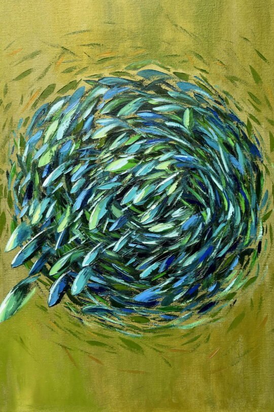 baitball sardinerun painting