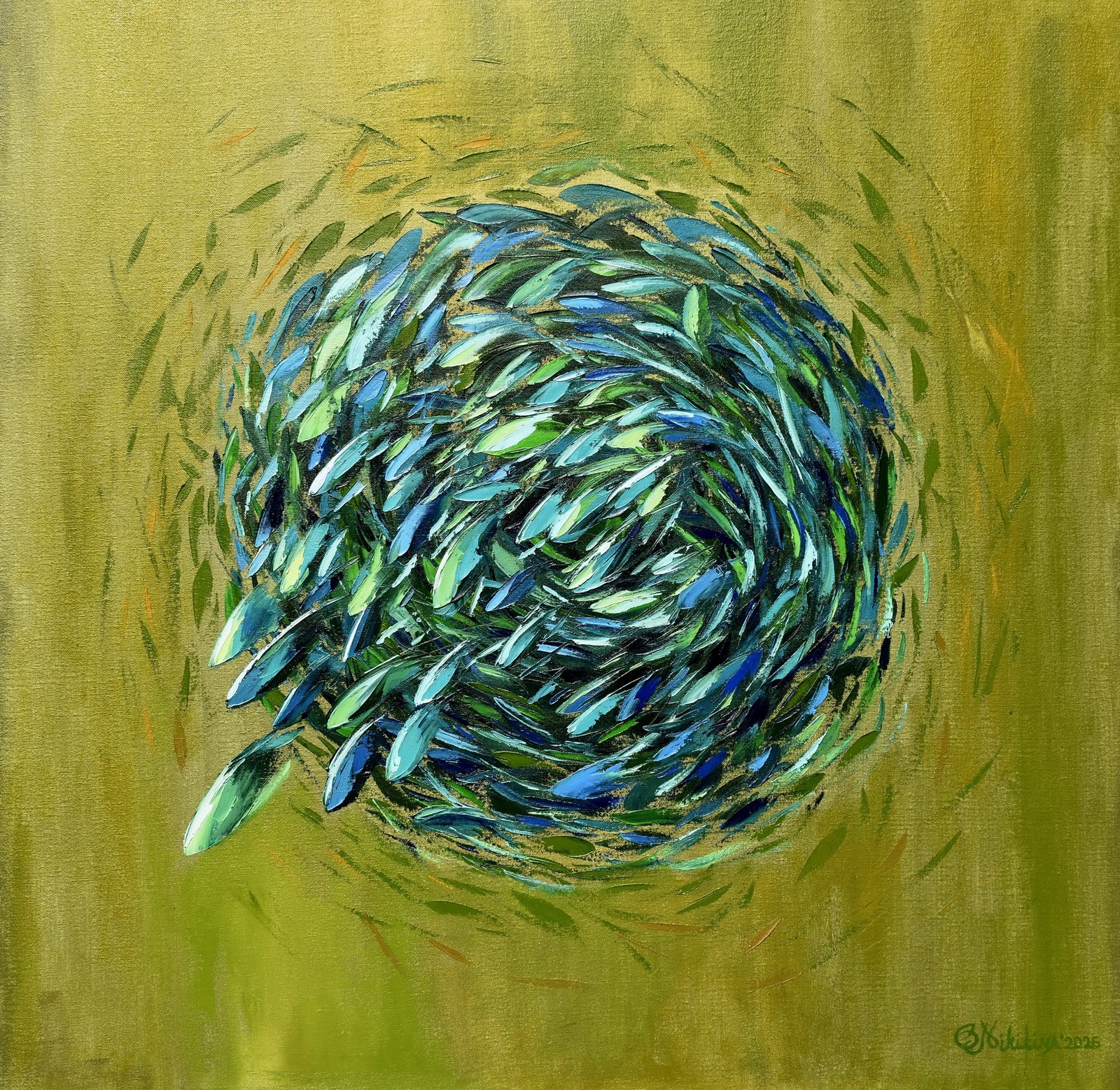 baitball sardinerun painting