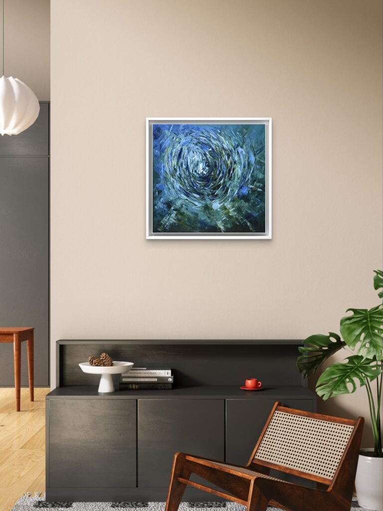 sardine run oil painting